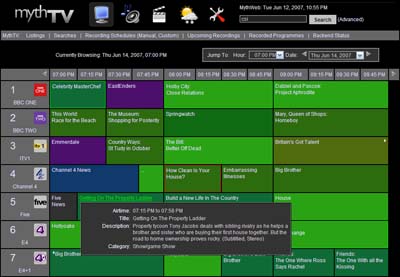 program listing dark